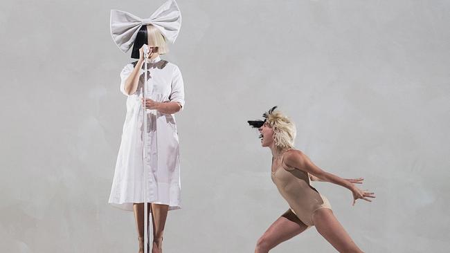 Sia and Maddie Ziegler on stage. Pic: Mat Hayward/Getty Images