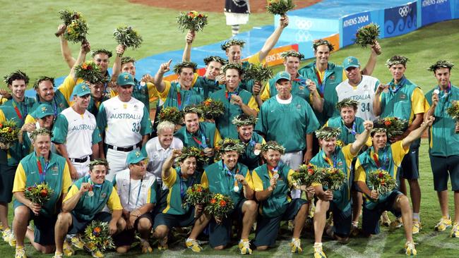 Australia was baseball silver in the 2004 Athens games. Pic: Gregg Porteous