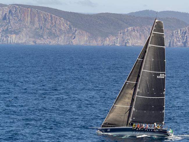 ALIVE on its way to winning the 74th Sydney to Hobart yacht race