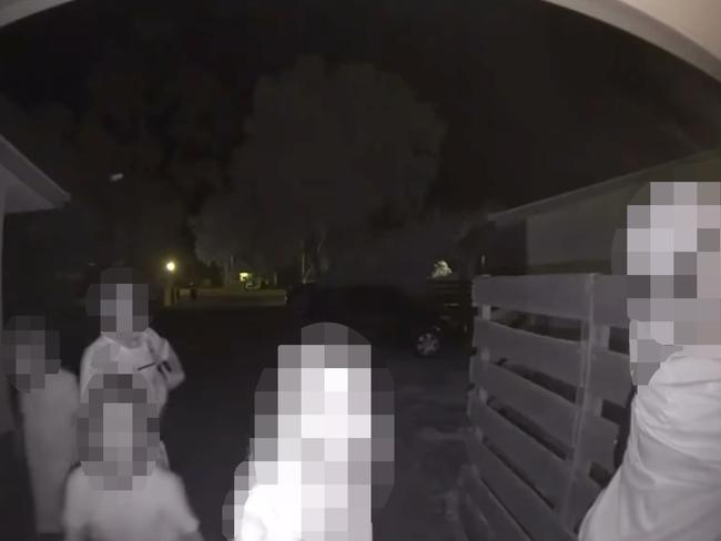 Young children breaking into an Alice Springs residence late at night. Picture: Action for Alice