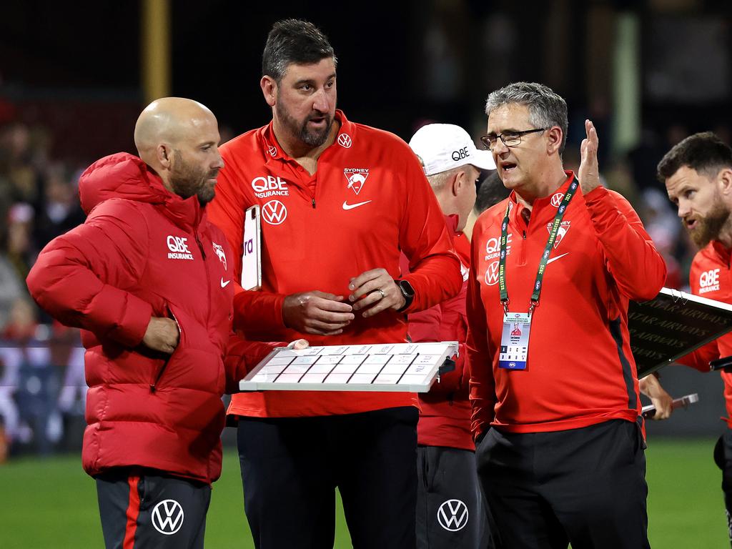 Cameron has become a “sounding board” for Cox in the head coaching role, although there is a clear distinction that here’s not there to coach. Picture: Phil Hillyard