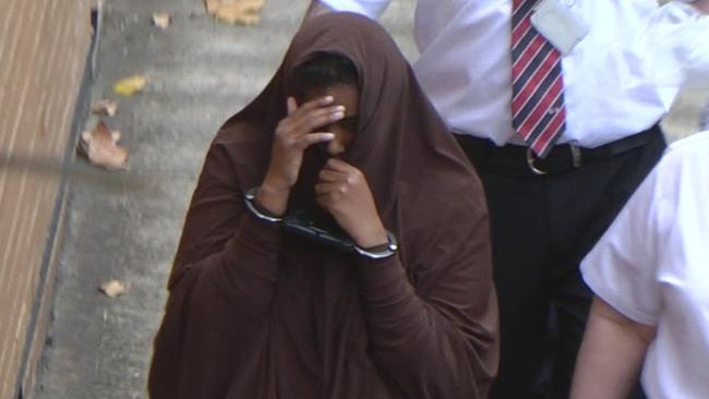 Zainab Abdirahman-Khalif shortly after he arrest in