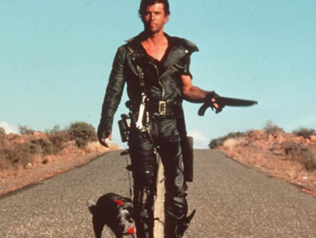 Flashback ... Mel Gibson in the Australian outback in a scene from Mad Max 2. Picture: Supplied