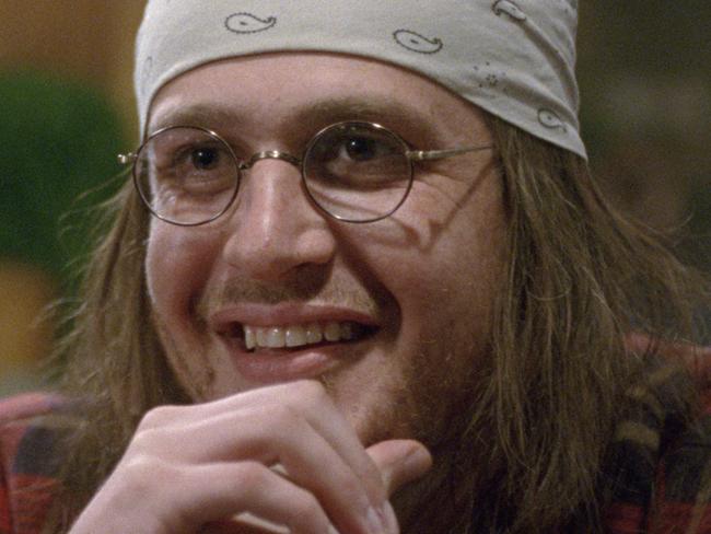 This image provided by courtesy of A24 shows, Jason Segel, as David Foster Wallace, in a scene from the film, 