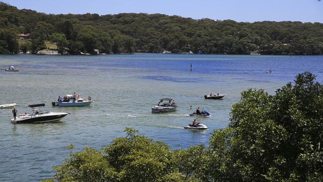 Three men have been charged for allegedly breaching the Public Health Act at Lilli Pill Baths in Sydney’s south. Picture: Dylan Robinson