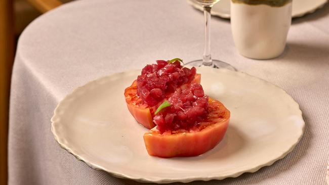 The tuna tartare was terrific