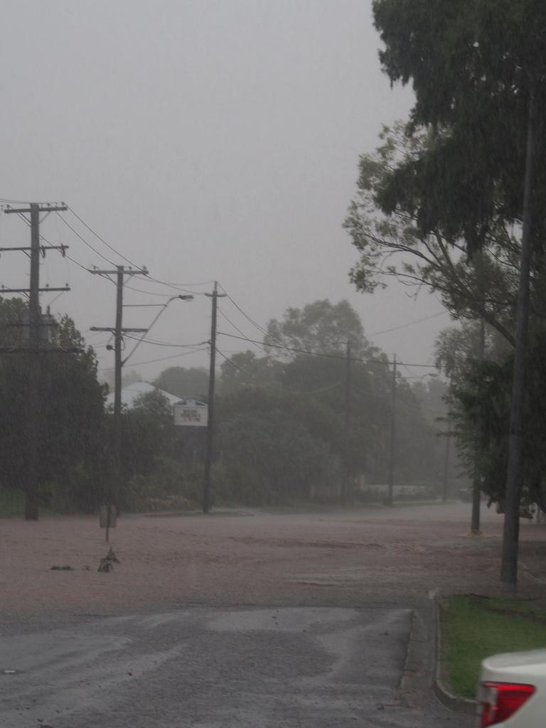 Flooding at the east creek culvert near the intersection of James and Kitchener Street, February 25 2022