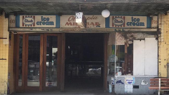 Locals have offered to patch the place up. Pic: Olympia Milkbar Facebook page