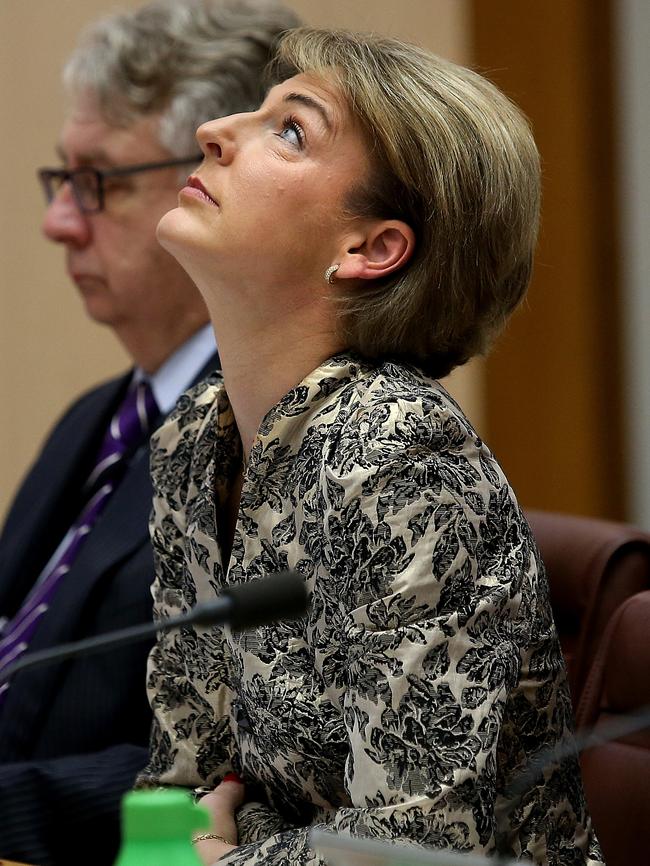 Ms Cash fended off questions about her quitting over the incident the AWU raids. Picture: Kym Smith