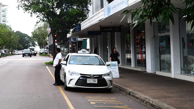 Alderman Gary Haslett wants to get rid of the Taxi rank on Knuckey St opposite Raintree park, Picture Katrina Bridgeford.