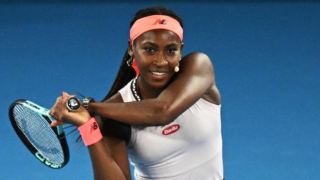 Coco Gauff is a star in the making but is she ready yet? Picture: Morgan Hancock/Getty Images