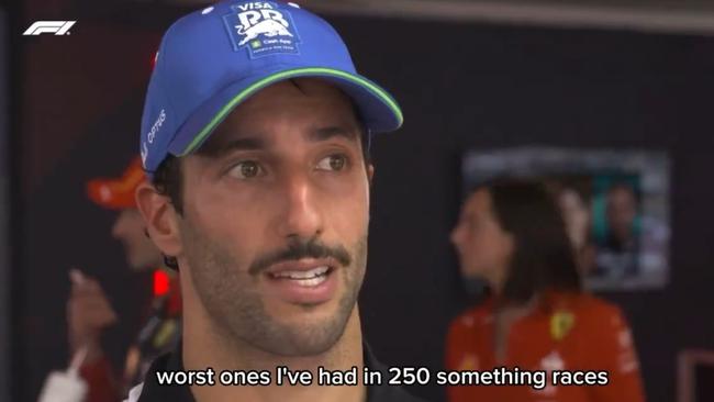 Daniel Ricciardo was not happy after the Hungarian Grand Prix. Photo: X.