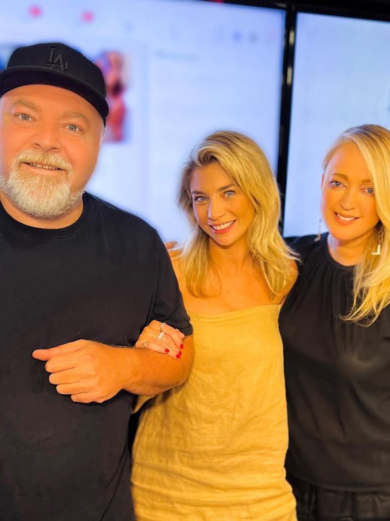 Kyle Sandilands with Tegan and Jackie O. Source: Instagram