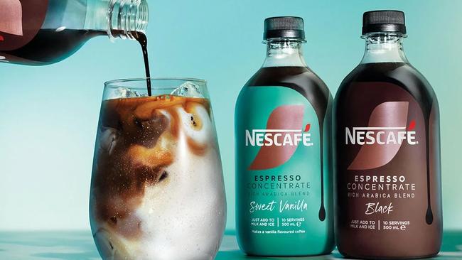 Nestle is achieving strong growth with its range of concentrated coffee for iced coffees, popular with younger people.