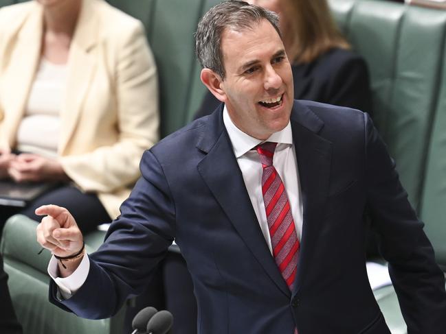 CANBERRA, Australia - NewsWire Photos - September 9, 2024: Federal Treasurer Jim Chalmers during Question Time at Parliament House in Canberra. Picture: NewsWire / Martin Ollman