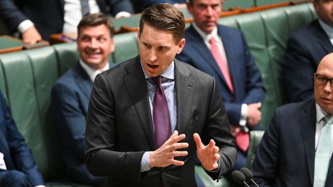 Shadow defence minister Andrew Hastie said the fact the government waited until after Mr Albanese was due to arrive back in Australia before revealing the injuries showed " a lack of leadership," as he demanded to know more about how the Prime Minister was managing the relationship with China. Picture: NCA NewsWire/Martin Ollman