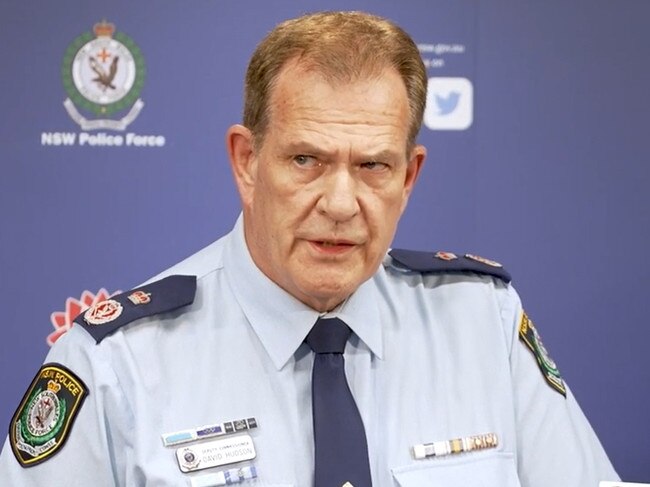 NSW Police Deputy Commissioner David Hudson.