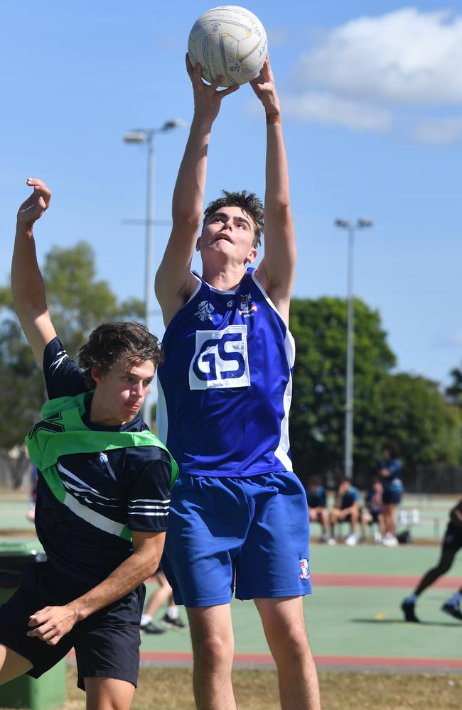 Vicki Wilson School Netball carnival at Murray Sports Complex. Ignatius Park College against Cathedral School. Picture: Evan Morgan