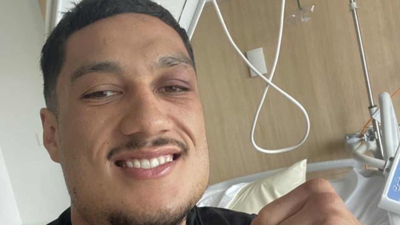 Australia’s newest world champion Jai Opetaia recovers in hospital from a broken jaw.