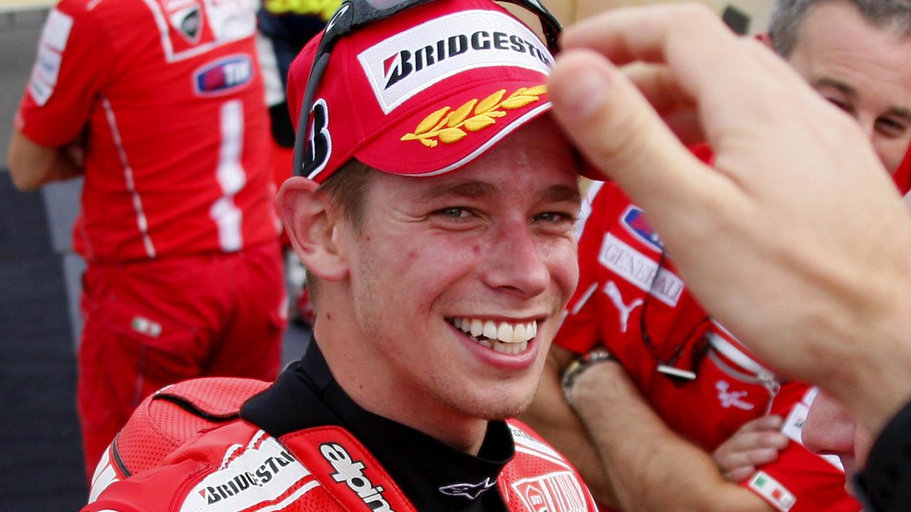 Casey Stoner had the highs and the lows of professional sport. Photo: AP Photo/Shuji Kajiyama