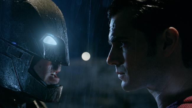 The epic superhero teaming of Batman and Superman in Dawn of Justice turned out to be no box office match for a spin-off Star Wars movie. Picture: Warner Bros