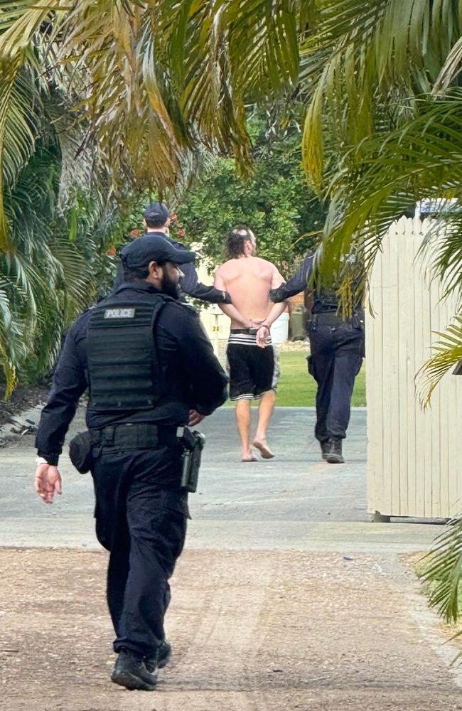 Sunshine Coast specialist officers arrest man following DV incident. Picture - contributed.