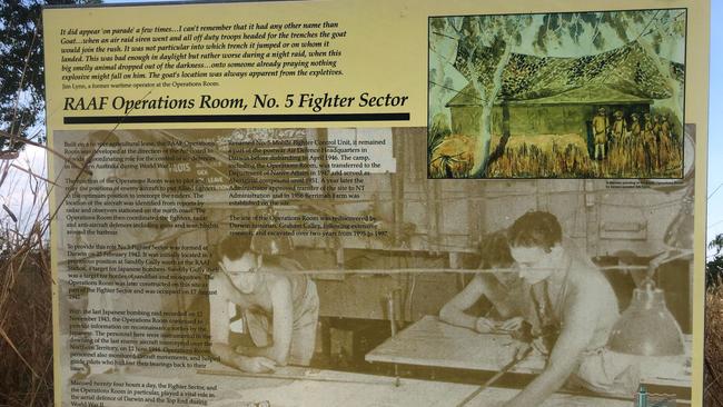 WWII RAAF Operations Room Site. Picture: Supplied