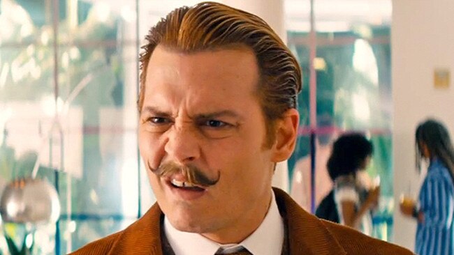 Johnny Depp’s losing streak continues in Mortdecai. Picture: Supplied