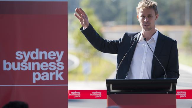 Sydney Business Park project manager Owen Walsh is delighted Costco is opening its store in Marsden Park. Picture: Phil Rogers