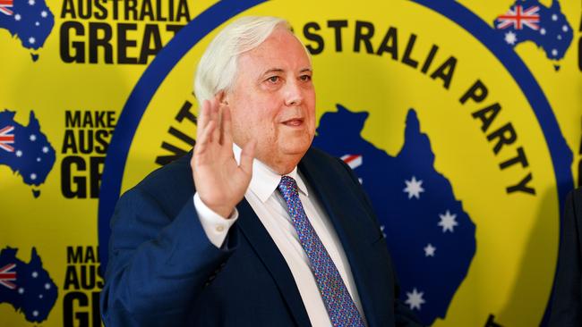 Clive Palmer in Townsville. Picture: Alix Sweeney