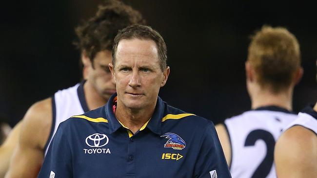 Adelaide Crows senior coach Don Pyke at three-quarter time Picture: Michael Klein