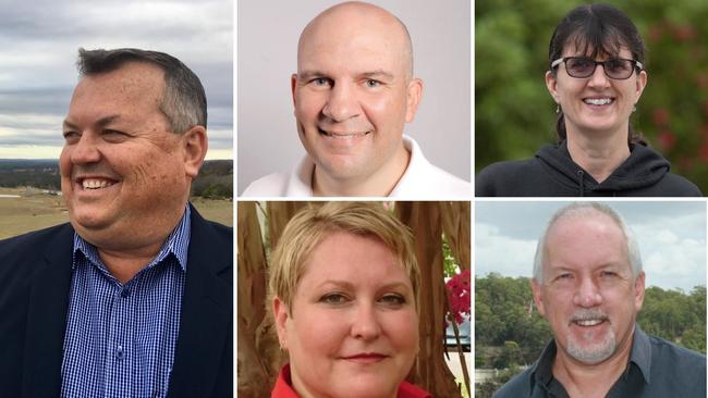 Five of the 14 candidates contesting the 2019 NSW Election in the seats of Camden and Wollondilly.