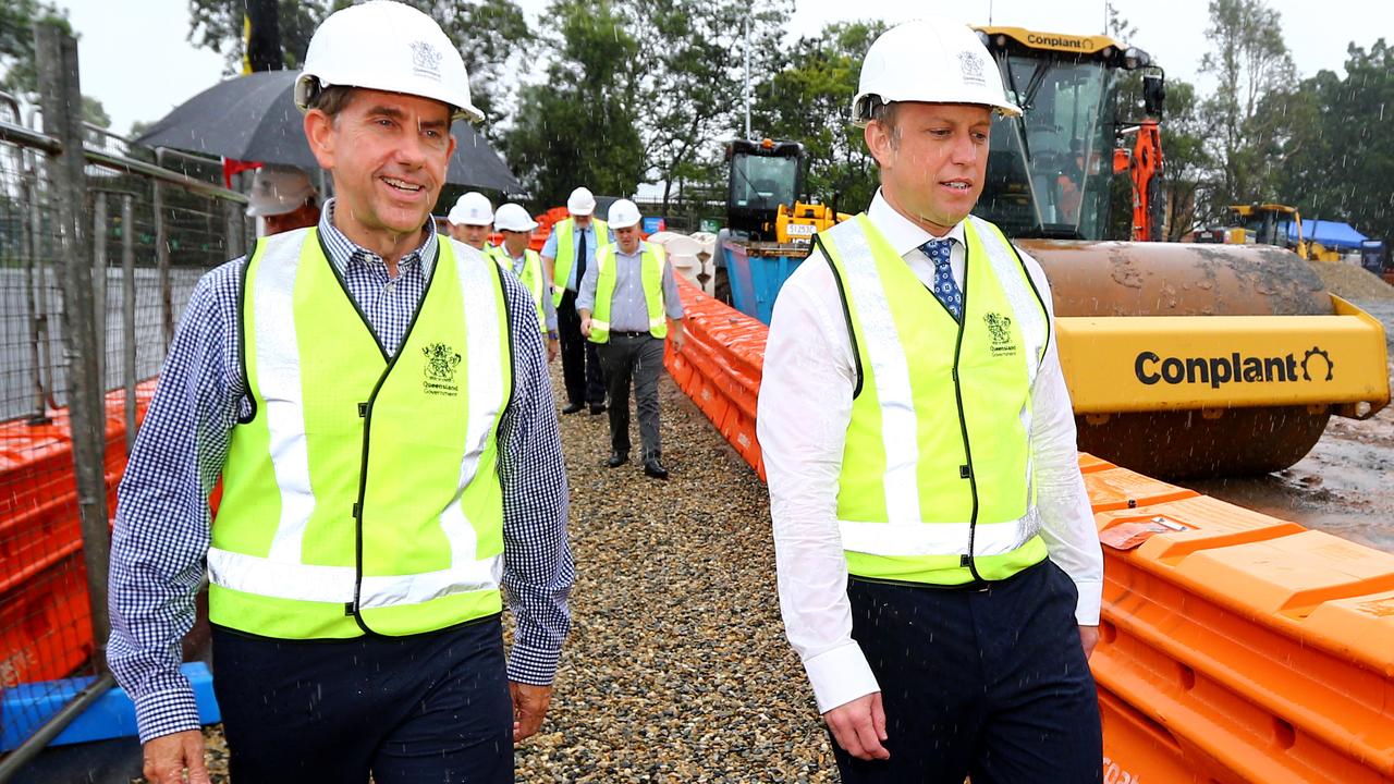 Premier Steven Miles (right) with Deputy Premier and Treasurer Cameron Dick