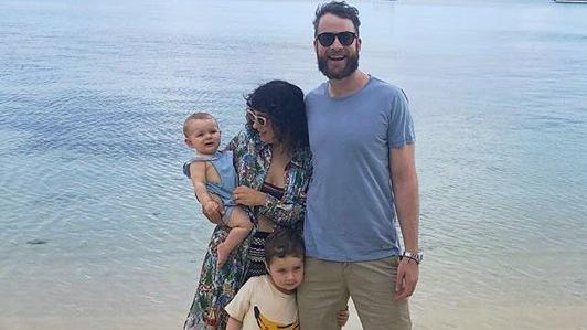 Hamish and Zoe Foster Blake and kids in Fiji, Picture: Instagram