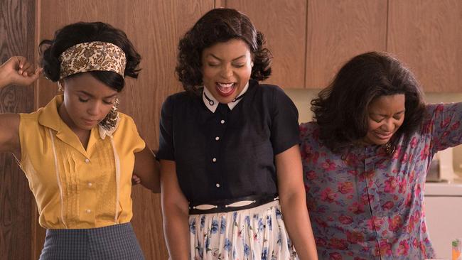 From left, Janelle Monae, Taraji P. Henson and Octavia Spencer in Hidden Figures.