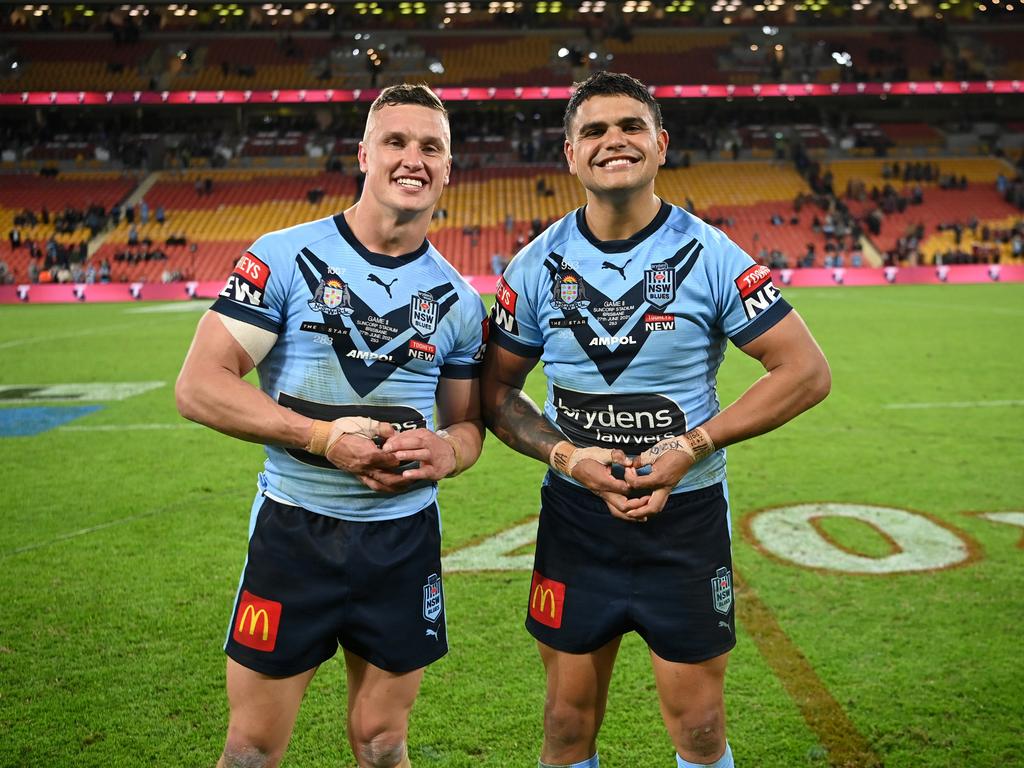 Jack Wighton and Latrell Mitchell will be Souths teammates next year.