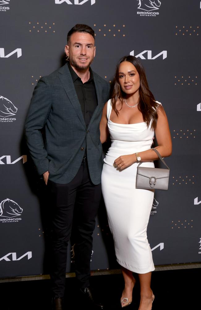 Darius and Kayla Boyd, at the Broncos Awards night, South Brisbane, on Tuesday 20th September 2022. Picture: Steve Pohlner