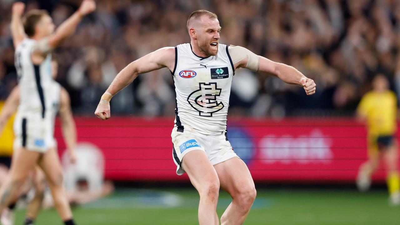 Pittonet praised Sam Docherty’s composure in the final moments to set up Acres’ goal. Picture: Dylan Burns / Getty Images