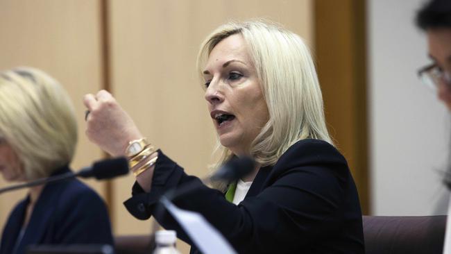 Australia Post chief executive Christine Holgate during Senate estimates in Canberra. Picture: NCA NewsWire