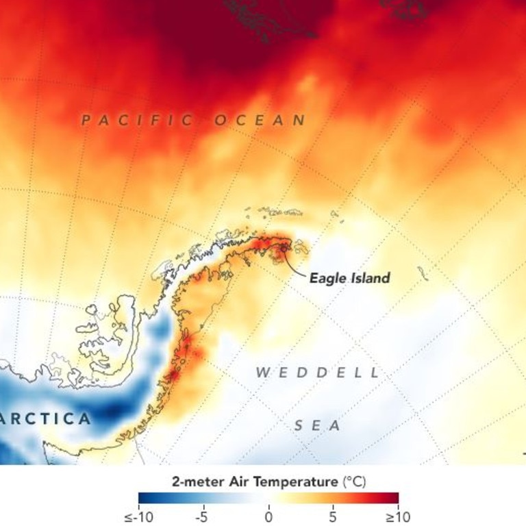 It's been hotter than usual more often. Picture: NASA