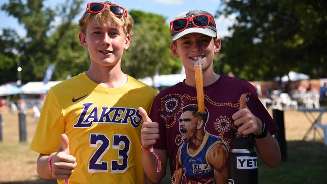 Billy Brown and Sydney-Jack Baker at BASSINTHEGRASS 2024. Picture: Alex Treacy