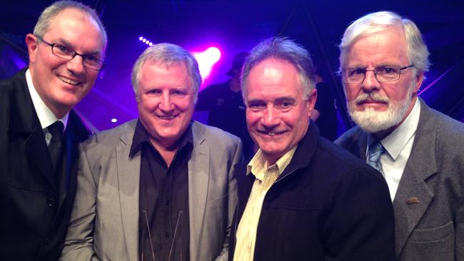 Kevin Murphy, Daryl Pitman, Ian Bennett and Terry O’Callaghan of the Local Footy Show.