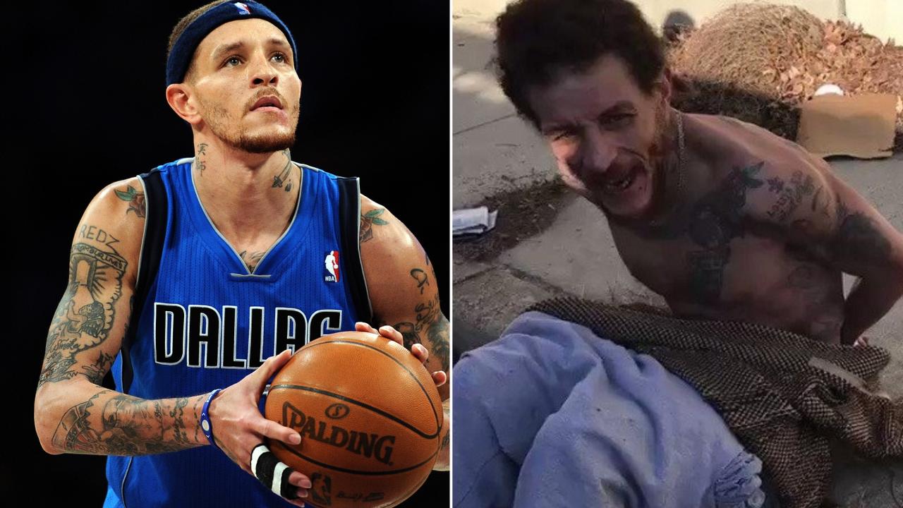 The video appears to show former NBA player Delonte West.