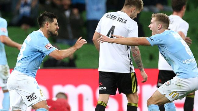 There’s no doubts about Bruno Fornaroli for Melbourne City. (AAP Image/Hamish Blair)