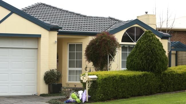 The house in McCaffery St, Pakenham, where Kylie Blackwood was found dead.