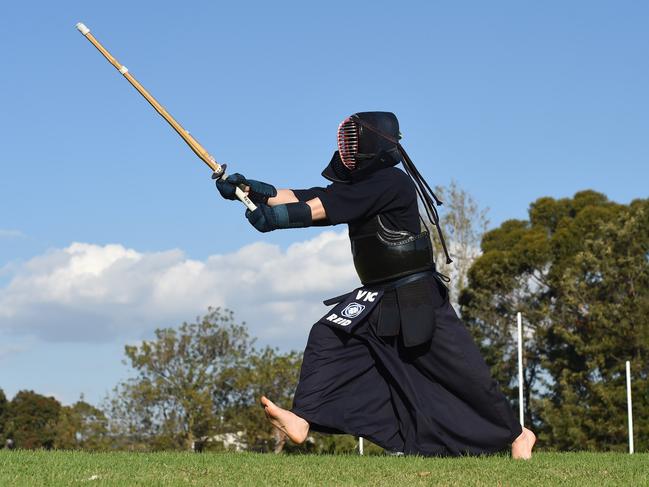 Harry Reid is a Kendo exponent and Bayside Leader sports star. Picture: Chris Eastman