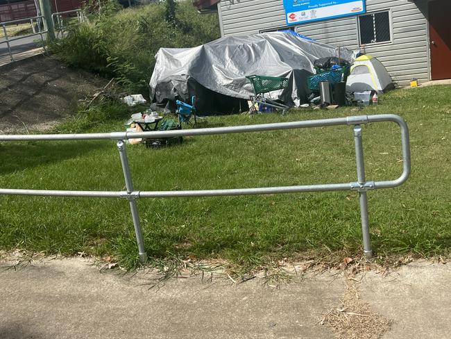 Makeshift camp near river sad sign of region’s homeless crisis