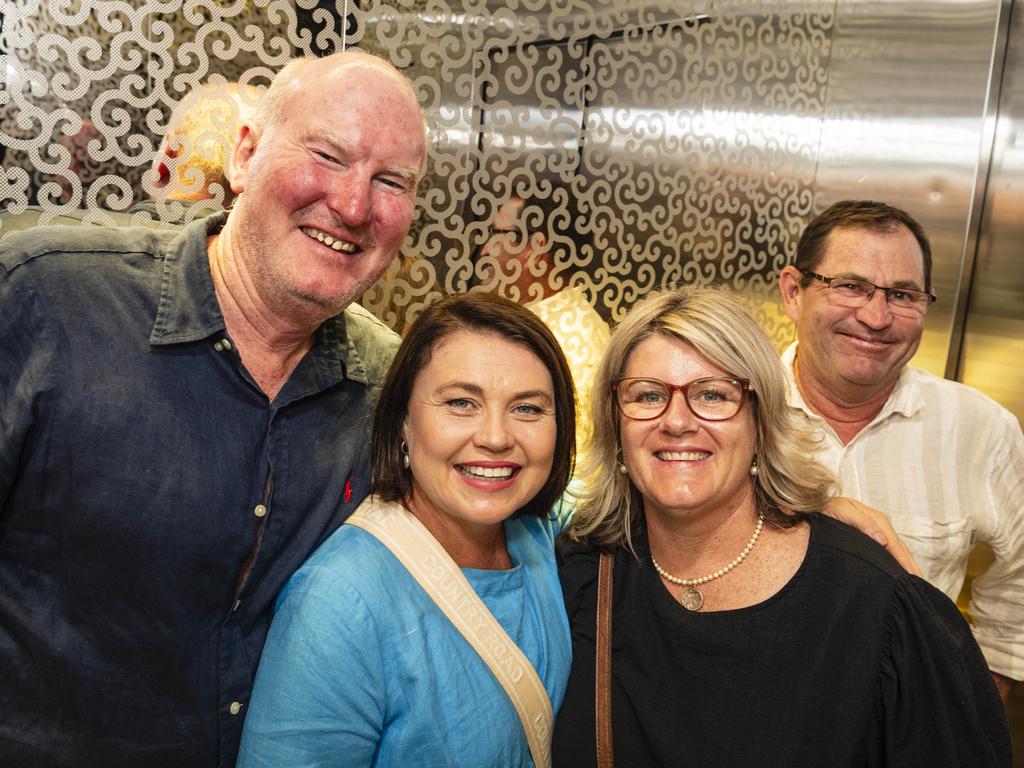 Celebrating New Year's Eve at George Banks are (from left) Ben Hiley, Jo Stevenson, Casey Noonan and Jay Austin, Tuesday, December 31, 2024. Picture: Kevin Farmer