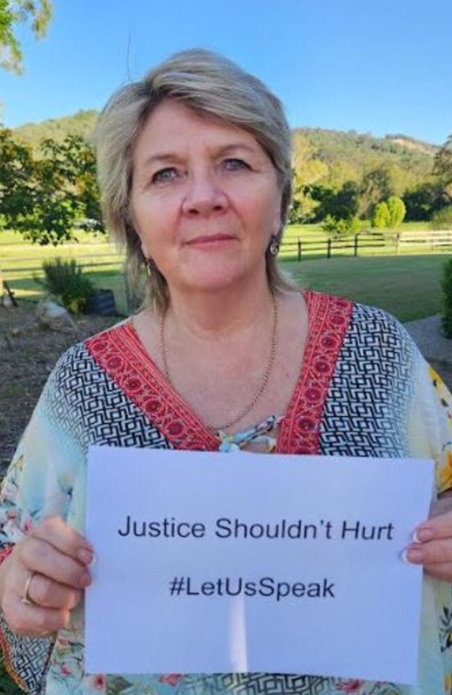 Bravehearts founder Hetty Johnston supports news.com.au’s Justice Shouldn’t Hurt Campaign. Picture: Supplied.