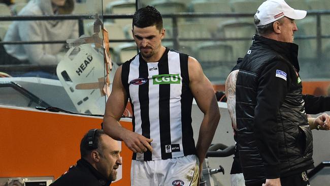 Scott Pendlebury is in doubt for Collingwood’s match with the Western Bulldogs.